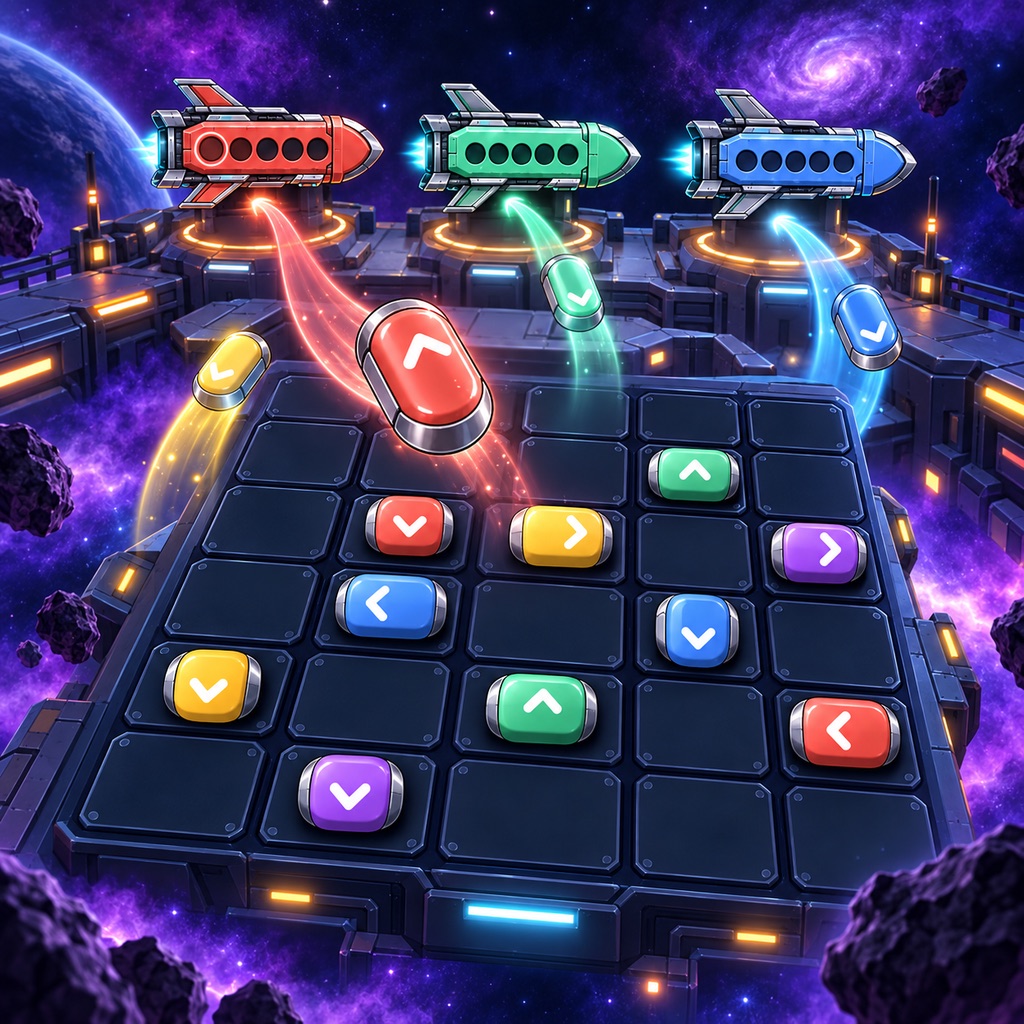 Nebula Sort board with ships at the pier